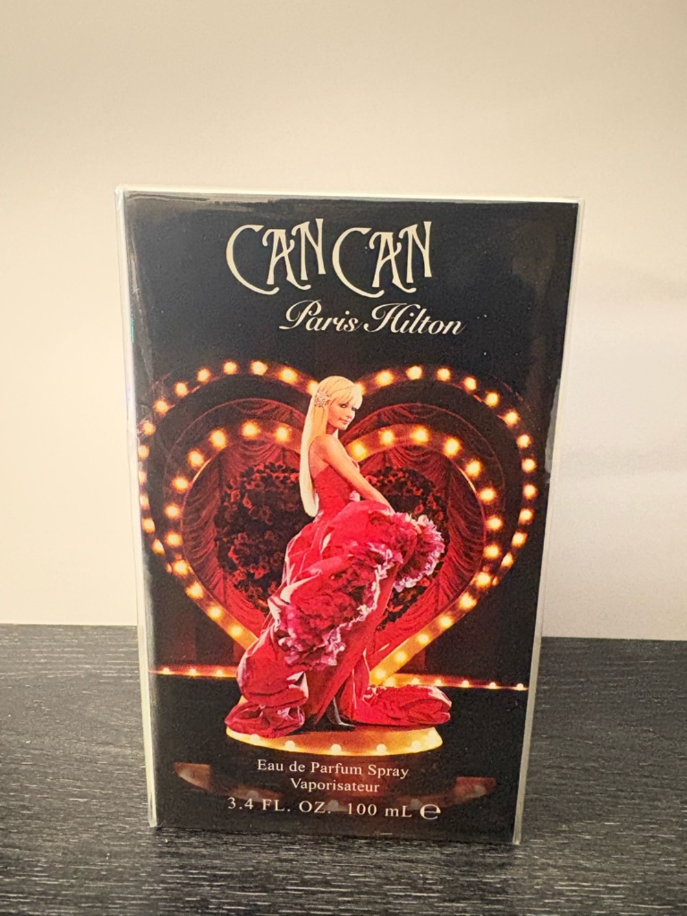 Paris Hilton Can Can Fragrance Box - Black & Red Never Opened